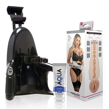 Fleshlight - Mia Malkova Vagina Lvl Up + Lançamento Universal + Lubrificante Aqua Quality 50 Ml - PR2010382191