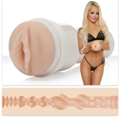 Fleshlight - Elsa Jean Vagina Saborosa + Lançamento Universal + Lubrificante Aqua Quality 50 Ml - PR2010382189