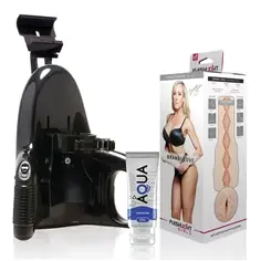 Fleshlight - Brandi Love Vagina + Lançamento Universal + Lubrificante Aqua Quality 50 Ml - PR2010382187