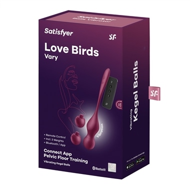 Dispositivo de Treino Pélvico Love Birds Vary Connect App Pelvic Floor Training Vermelho Satisfyer - PR2010384327