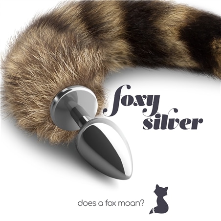 Plug Anal com Cauda Foxy Silver Metal Crushious #4 - PR2010358540