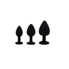 Conjunto de Joias para Treino Anal Preto Candy Lust - PR2010385536 2