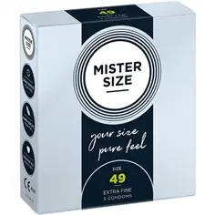 Mister Size - Preservativo Tamanho S 49 Mm 3 Unidades - 3 UDS - PR2010357173