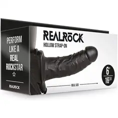 Strap-On Oco 6 /15,5 Cm Preto Realrock - PR2010376655 2