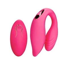 Vibrador de Casal com Comando Wild Strawberry Loveline - PR2010387099