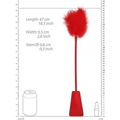 Espanador de Plumas com Chibata Vermelha Ouch! - PR2010355605 2