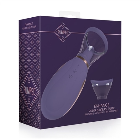 Bomba Recarregável para Vulva e Seios Enhance Roxo Pumped - PR2010387123