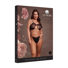 Sutiã Keyhole Mesh Preto Tamanho Queen Le Désir - 42 XL - PR2010387270 2