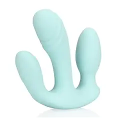 Vibrador 3-1 de Silicone Liquido Breezy Blue Loveline - PR2010387325