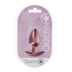 Plug Anal Smooth Silicone Medium 3,1 /7,9 Cm Rose Gold Ouch! - PR2010387342 2