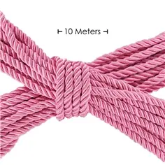 Corda de Poliéster para Bondage 32.8 Ft /10 M Rosa Ouch! - PR2010387433 2