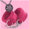 Algemas de Velcro Tough Love com Corrente de 40Cm Extra Crushious Rosa - PR2010377433