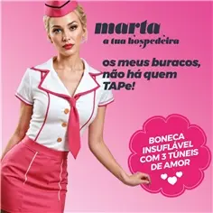 Marta a Hospedeira Boneca Insuflável Loira Crushious - PR2010372799