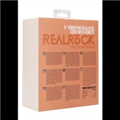 Vibrador Realístico com Testículos Realrock 6" Branco - PR2010332017