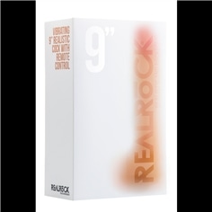 Vibrador Realístico com Testículos Realrock 9" Branco - PR2010332022