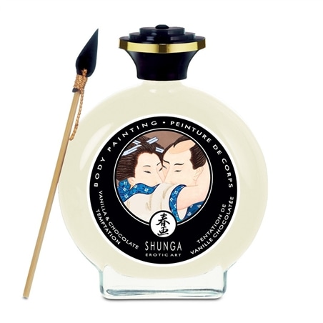 Tinta Corporal Shunga Chocolate Branco 100ml - Branco - PR2010301198