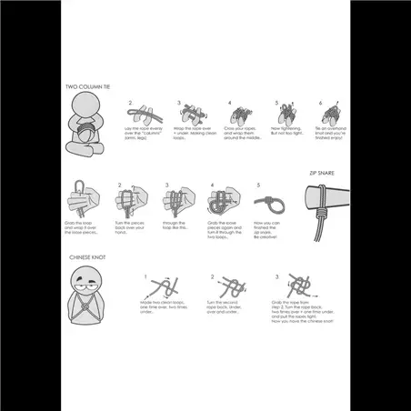 Corda de Restrição Kinbaku 10 Metros Preta - Preto #3 - PR2010320079