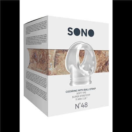 Anel Para O Pénis Com Alça Para Testículos Sono Nº48 Transp - PR2010343556