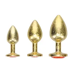 Milan Collection - Metal Anal Plug Set - Gold - PR2010387591