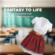 Fantasia de Estudante Branco S-Line - 36-38 S/M - PR2010387804