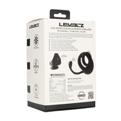 Anel para o Pénis Tri o de Silicone com Comando e Estimulador Levelz - PR2010387686
