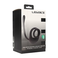 Anel para o Pénis Tri o de Silicone com Comando e Estimulador Levelz - PR2010387686 2
