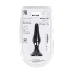 Plug Anal de Silicona Slim S Preto Levelz - PR2010387735