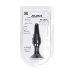 Plug Anal de Silicona Slim M Preto Levelz - PR2010387736