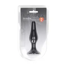 Plug Anal de Silicona Slim M Preto Levelz - PR2010387736 2