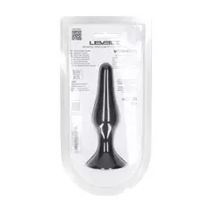 Plug Anal de Silicona Slim L Preto Levelz - PR2010387737