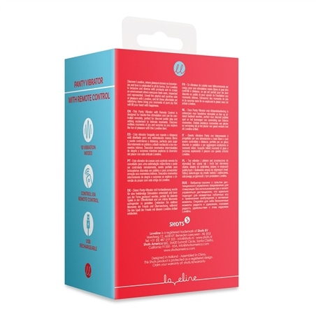 Vibrador de Cueca com Controlo Remoto Brighto Red Loveline #1 - PR2010387152