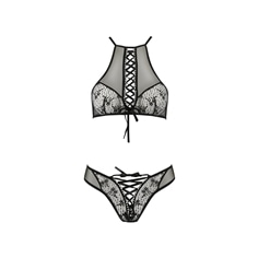 Conjunto de 2 Peças Azalia Preto Erotic Line Passion - 40-42 L/XL - PR2010362418