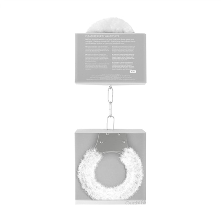 Algemas com Peluche Pleasure Furry Handcuffs Brancas #1 - PR2010319879
