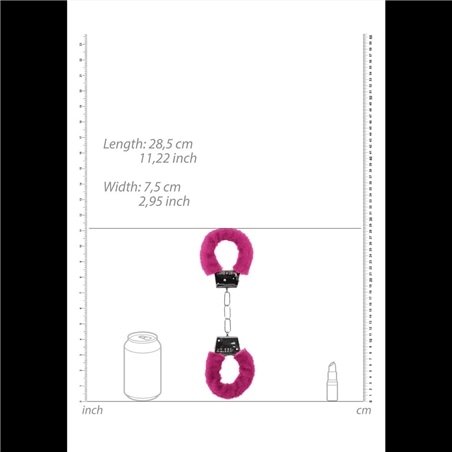 Algemas com Peluche Beginner's Furry Handcuffs Rosa - Rosa #5 - PR2010320023