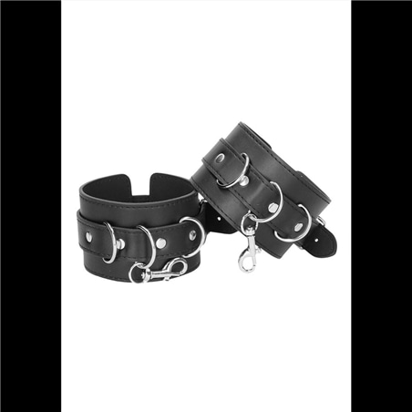 Algemas Para Os Pulsos E Tornozelos Ouch! Leather Hand And - Preto #4 - PR2010318032