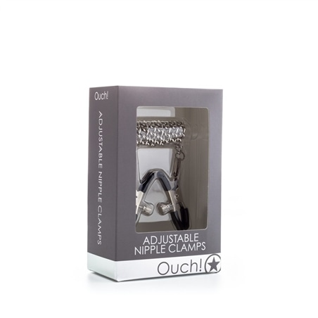 Pinças Para Mamilos Ouch! Adjustable Nipple Clamps Prateadas - PR2010324022