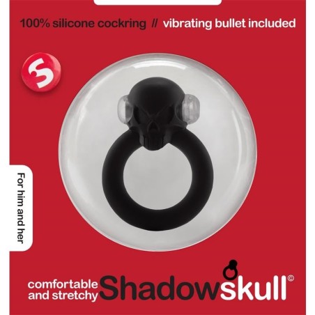 Anel Vibratório Shadow Skull - Preto - PR2010341622