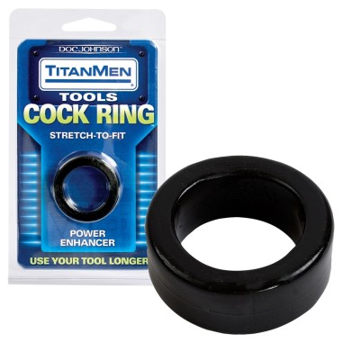 Anel para o Pénis Cock Ring Titanmen - Preto - PR2010333591