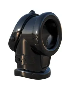 Anel para o Pénis e Testículos Fantasy C-Ringz Cock Pipe With Ball-Stretcher - Preto - PR2010335668