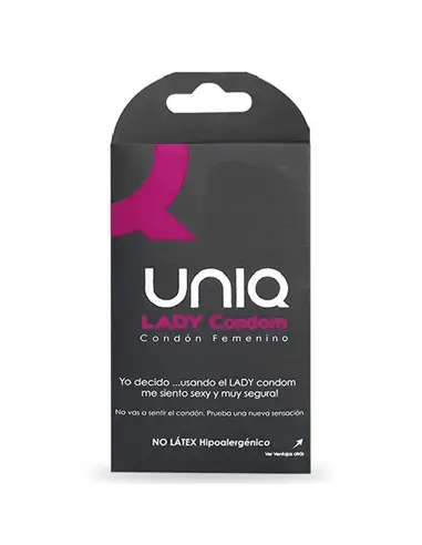 Preservativos Femininos Unique Lady Condom Sem Látex 3 Uds - PR2010362960