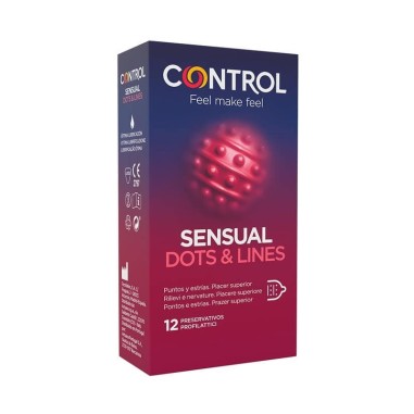 Preservativos Control Dots & Lines 12 Unidades - PR2010356928