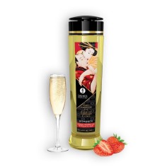 Óleo de Massagem Shunga Romance Morango Champanhe - 240ml - PR2010358478