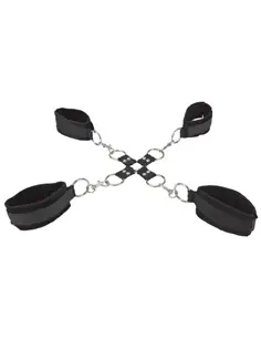 Algemas para Os Pulsos e Tornozelos Ouch! Velcro Hand And Leg Cuffs Pretas - Preto - PR2010318025 2
