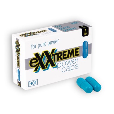 Cápsulas Estimulantes Exxtreme Power Caps para Homem 2 Cápsulas - Azul - PR2010312091