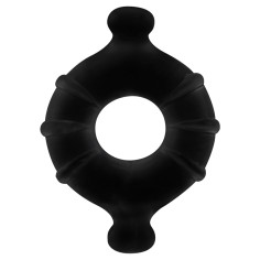 Anel para o Pénis Gummy Ring Grande - Preto - PR2010341625