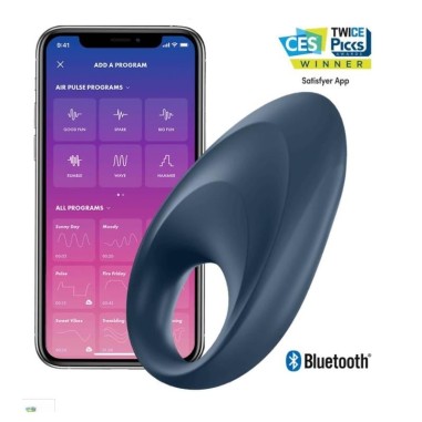 Anel Vibratório Com App E Bluetooth Mighty One Ring Satisfy - PR2010357904