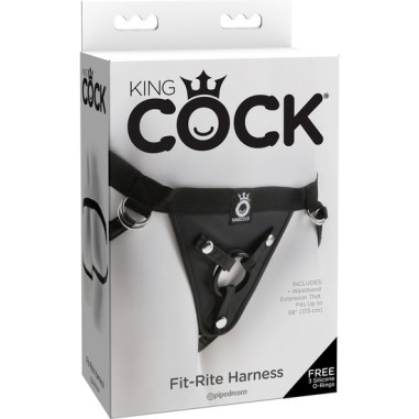 Arnês Fit-Rite Harness King Cock - Preto - PR2010341714