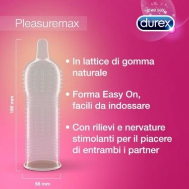 Preservativos Durex Pleasuremax - 6 Unidades - PR2010333980