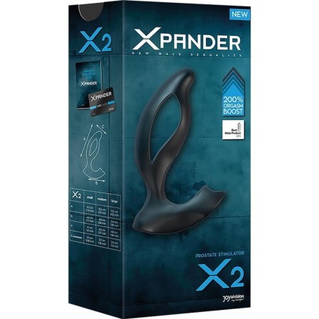 Estimulação de Próstata Média Xpander X2 - Preto - PR2010338429