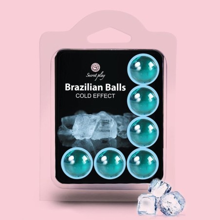 Bolas Lubrificantes Brazilian Balls Efeito Frio 6 X 4Gr - PR2010359598